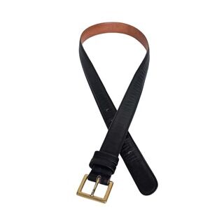 Coach Mens Vintage 7600 Leather Belt Size 36 Black Brass Buckle Classic USA Made